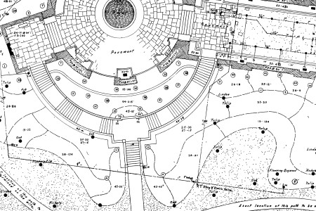 Plan of the Yugoslav Garden in 1937.
